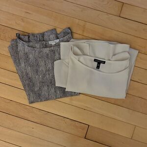 Eileen Fisher Sleeveless Cotton / Silk Tops Bundle (2 tops)
